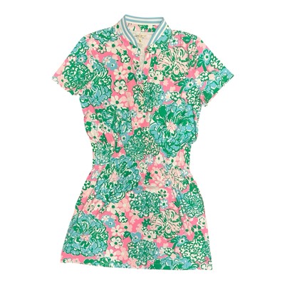 Lilly Pulitzer Love Active Dress UPF 50+ Multi Plumes In Bloom Large 