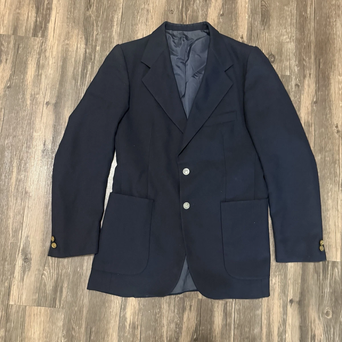 Yves Saint Laurent ネイビー ダブルブレストジャケット Yves Saint Laurent ネイビー ダブルブレストジャケット Saint Laurent