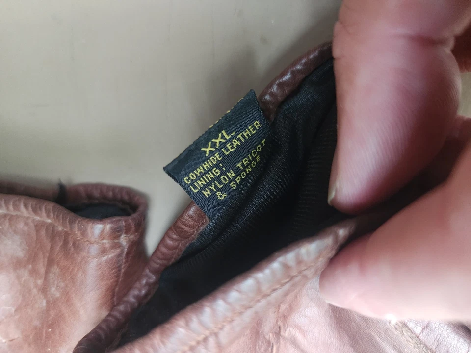 Guantes de cuero Bob Allen Premier, marrón, 2XL Foto 3 de 4