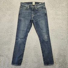 FLINT AND TINDER Jeans Men 28x30 (Fits 30x29) Slim Fit Stretch Whiskering Fades