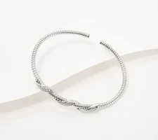 David Markstein Sterling Silver Tubogas Cuff Bracelet, 6-3/4"