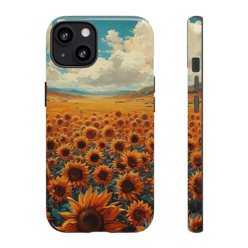 Phone Case for iPhone, Pixel, Galaxy - Sunflower Field Floral Sky Flower Cover - Picture 66 of 191