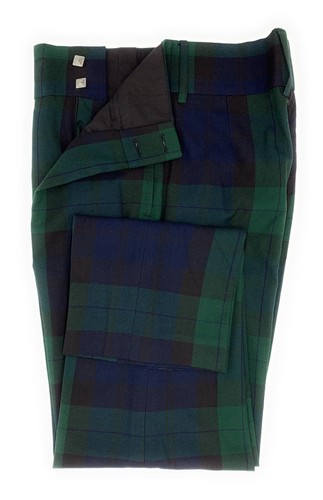 Men's Black Watch Tartan Trousers Trews 