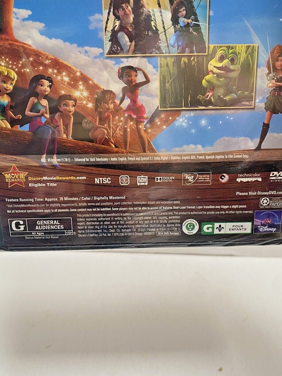 The Pirate Fairy (DVD, 2014) Walt Disney, NEW SEALED | eBay