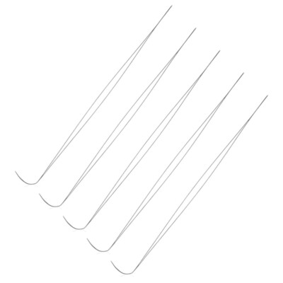 5PCS Big Eye Curved Beading Needles Stainless Steel Sewing Needles DIY Making