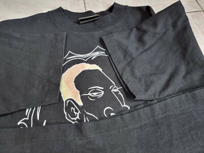 Rare Vintage 1996 Dennis Rodman MTV World Tour Double Sided Black