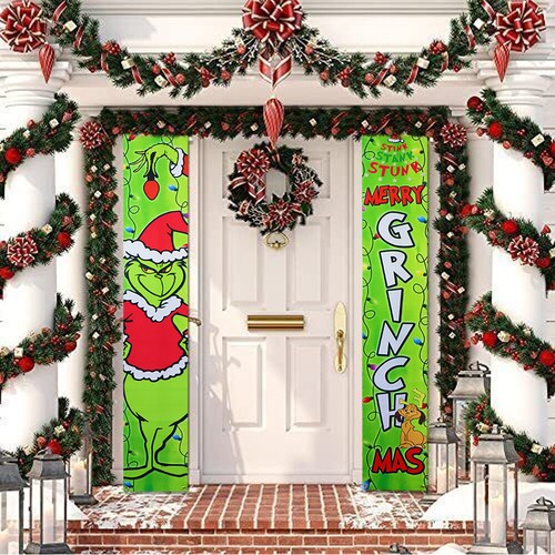 Grinch Themed Christmas Decoration Christmas Tree Party Home Ornaments 16 Styles - Picture 4 of 32