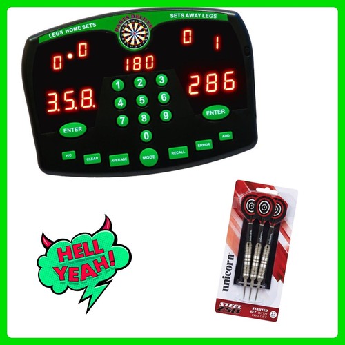 Dart Scorer Darts Electronic Scorer Darts Deluxe Unicorn Steel 100