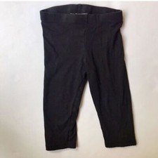 H M Organic Cotton Leggings Solid Black Size 2/3