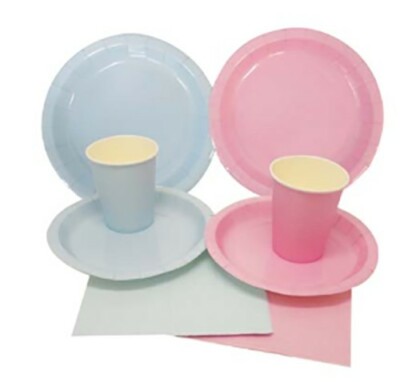 PARTY SOLUTION PARTY SOLUTION PARTY SET EVERYDAY PINK OR BLUE INCLUDES 18 EACH-