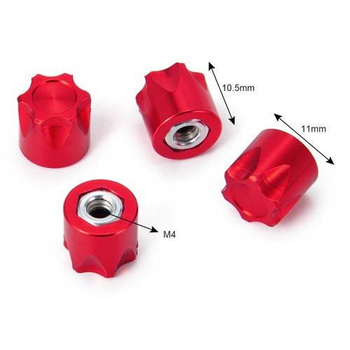 4 x Wheel Rim Center Cap M4 Nut for 1/10 RC Crawler TRX4 Axial SCX10 D90 90046 - Picture 8 of 12