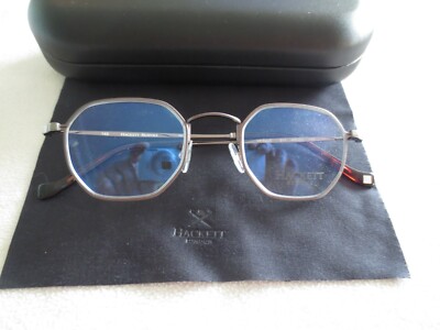 Hackett Bespoke Brillengestell in Gunmetal. HEB 245. Neu mit Koffer.