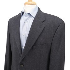 Chaps Ralph Lauren Dark Gray 100 Wool Flannel Blazer Sport Jacket 42R Canada
