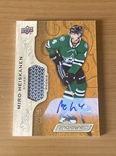 2019-20 UD Engrained 2018-19 Update Miro Heiskanen Stick Auto /65 Rookie