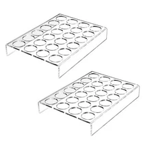 2 Pack of 24 Slots Flat Countertop Coffee Pod HolderK Cup Drawer Holder Organ...