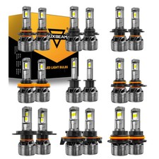 2025 Mini AUXBEAM H11 9005 9006 H4 H13 9007 H1 LED Headlight Bulbs 28000LM 6500K