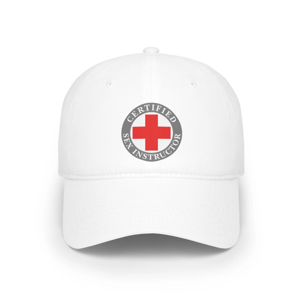 Certified Sex Instructor Seal Low Profile Baseball Cap