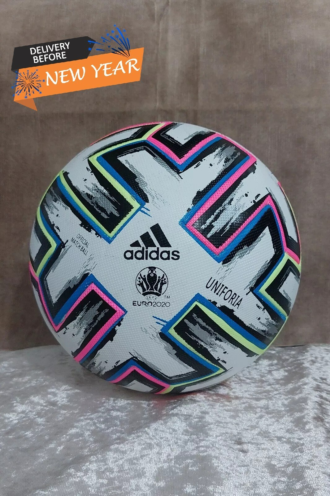 Balón de fútbol americano Uniforia Euro 2020 con unión térmica talla 5