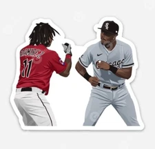 Jose Ramirez Tim Anderson MAGNET - Cleveland Guardians Indians Chief Fight