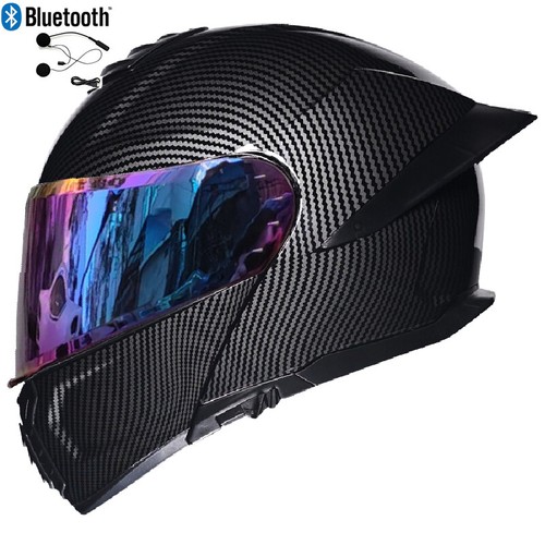 Bluetooth Flip Up Modular Motorcycle helmet Full Face Scooter Motorbike Helmet - Picture 4 of 60