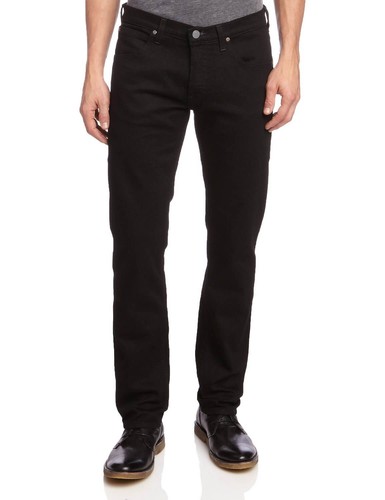 Nuevos pantalones vaqueros Lee Daren de ajuste cónicos para hombre negros limpios pierna recta |