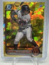 2022 bowman chrome draft sapphire prospect yellow refractor marco luciano /99
