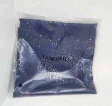 LANCOME Paris Scarf Square 21"X21" New Sealed ROSE & MOON STARS Navy Gold Silver