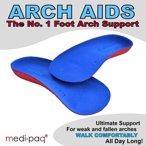 Orthotic Shoe Insoles Arch Support Plantar Fasciitis 3/4 Inserts Flat Feet UK - Picture 20 of 20
