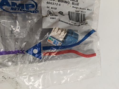Amp Netconnect 40632-6 CAT 5E RJ45 Jack Universal Wiring Communication Circuit - 第 4/6 張圖片
