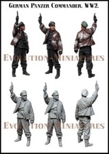 EVOLUTION MINIATURES 1:35 EM-35178 WWII GERMAN PANZER COMMANDER 1 FIGURE 