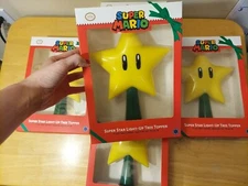 Nintendo Super Mario Star Light Up Christmas Tree Topper Collectible 7" LED