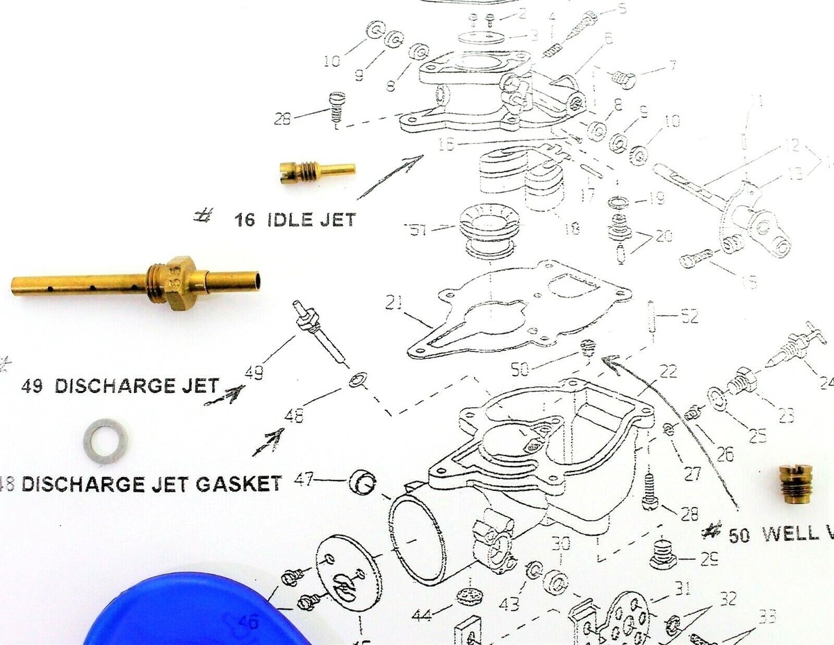 Zenith Carburetor Jet Kit fits Ford tractor with B3NNA B3NN-A