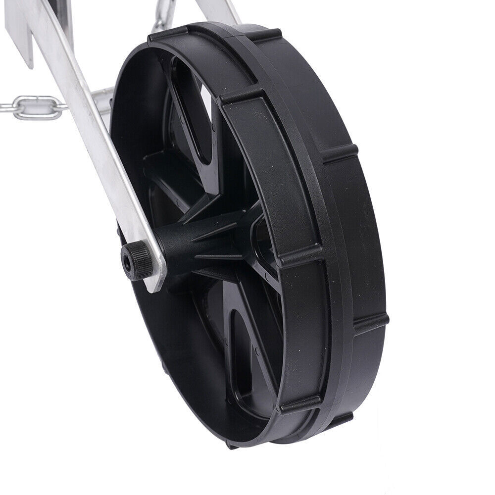 Garden Seeder Row Seed Planter w/6 Seed Plates Transplanter Seeder Lawn