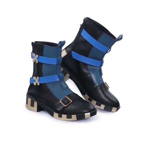 Genshin Impact Kinich Cosplay Shoes Mid-calf Boots Halloween Party Costume Shoes - Picture 5 of 11