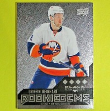 GRIFFIN REINHART  2014-15  ROOKIE GEMS BLACK DIAMOND QUAD  #239  Islanders