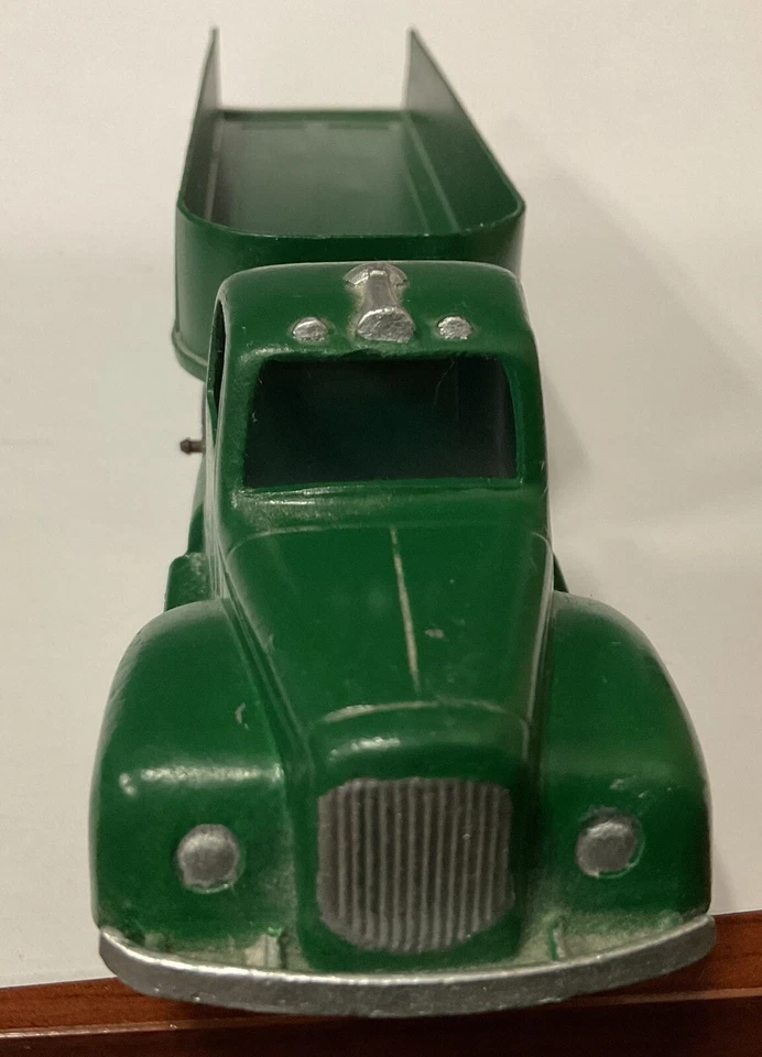 TOOTSIE Toy MACK tractor y remolque de grano abierto, verde oscuro, excelente estado Foto 2 de 4