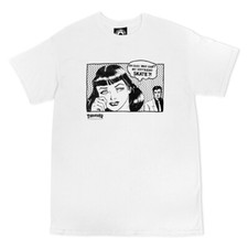 Thrasher Magazine BOYFRIEND LOGO Skateboard T Shirt WHITE
