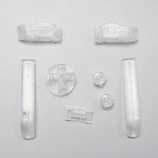 FunnyPlaying Game Boy Advance GBA High Quality Button Set Clear White