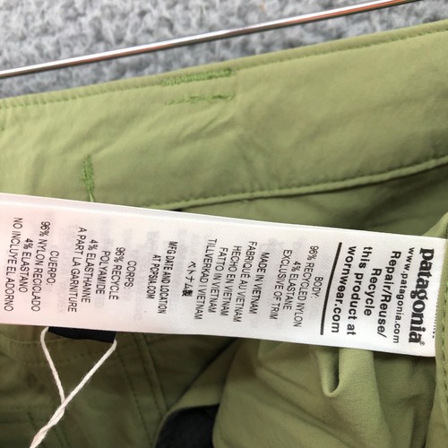 Pantalones de Senderismo Patagonia Quandry Para Hombre Talla 40x30 Buckhorn Verde 40+ UPF - Imagen 3 de 9