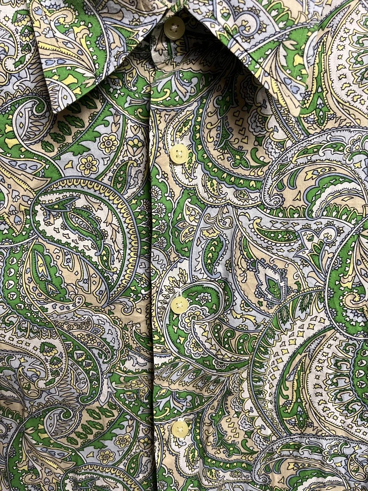 Camisa de vestir Express para hombre verde cachemira LS - M Foto 3 de 3