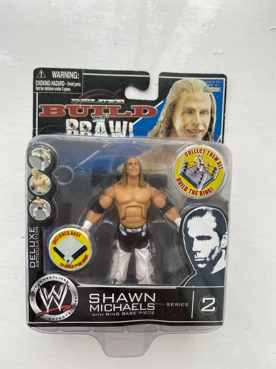 WWE SHAWN MICHAELS JAKKS BUILD 'N' BRAWL SERIES 2 WRESTLING ACTION