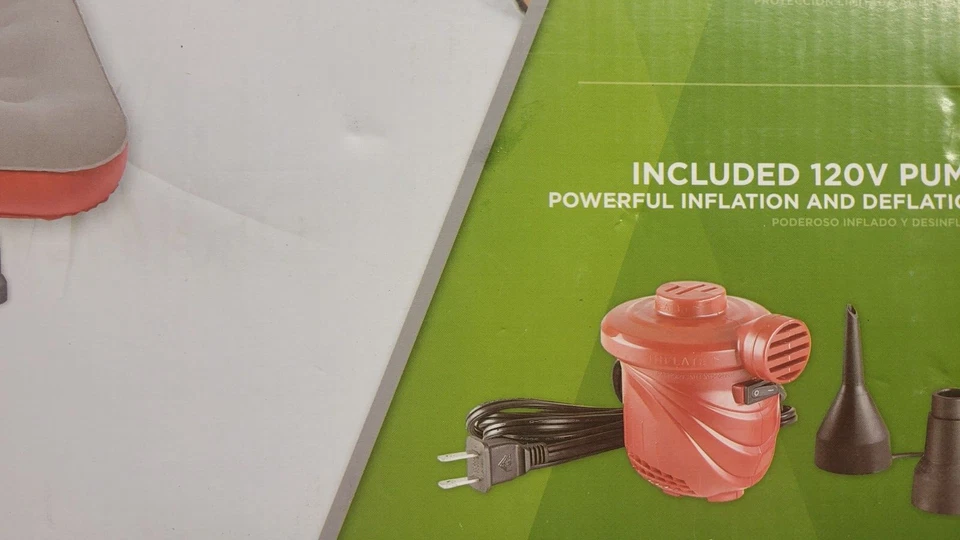 Coleman Quick Bed Air Mattress Queen Size Includes Electric Pump - Image 2 of 4