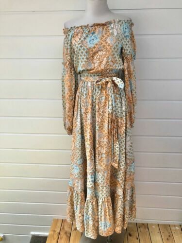 BNWT Meshki Terese Off Shoulder Knit Maxi Dress | eBay Australia
