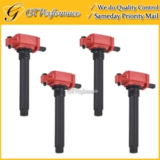 Performance Ignition Coil 4PCS Pack for 2013-2016 Dodge Dart 2.0L L4, Red