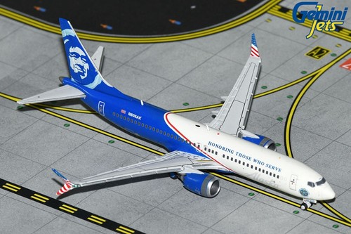 Alaska Boeing 737 Max 8 N608AK Honoring those.. 1:400 scale diecast GeminiJets