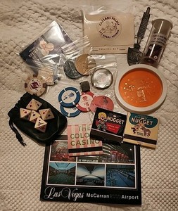 Vegas Casino Chip Dice Matchbook Memorabilia Lot