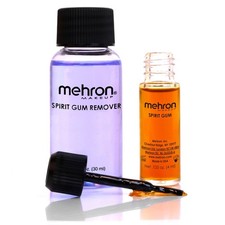 Mehron Makeup Spirit Gum  Remover Combo Kit  2 Piece Set, Standard