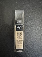 NYX Can t Stop Won t Stop Full Coverage Foundation. Light 1.0oz Please Read.