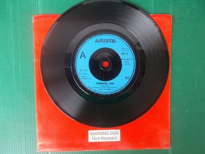45 RUNDEN NICK HEYWARD WARNING SIGN (VERSION) 1984 NEU UND TOP