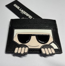 KARL LAGERFELD CREDIT CARD HOLDER BLACK  NWT